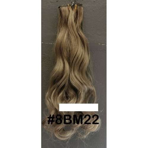 55-60cm clip in hair extensions 10pc set- wavy, Synthetic hair (PART 01)