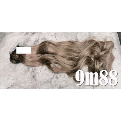 55-60cm clip in hair extensions 10pc set- wavy, Synthetic hair (PART 01)