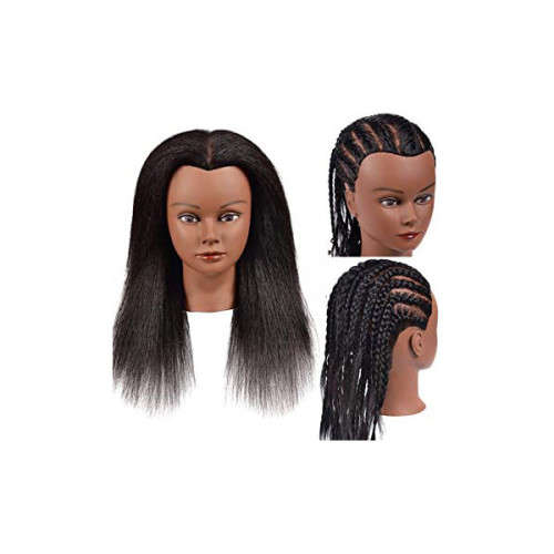 Yaki 100% Human hair practice mannequin head