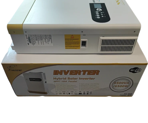 Hybrid Inverter 48V 8.5 KVA / 6500W 100A MPT Fivestar Inverter Hybrid Inverter+ Wifi Dongle