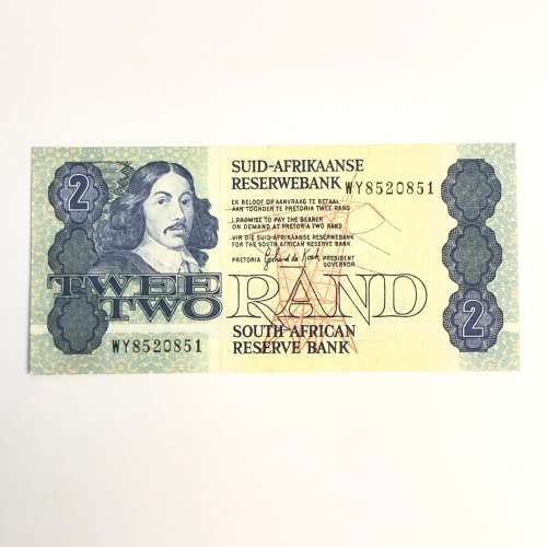 South African R2 Replacement Note, Gerhard de KOCK, UNC