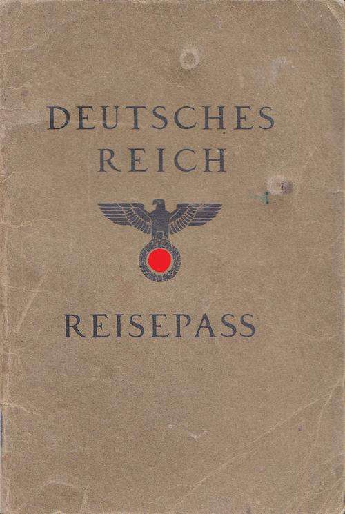 ORIGINAL WWII GERMAN REIS PASS - PLEASE READ DESCRIPTION