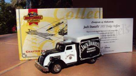 JACK DANIELS MATCHBOX 1937 DODGE AIRFLOW "TRUCK"