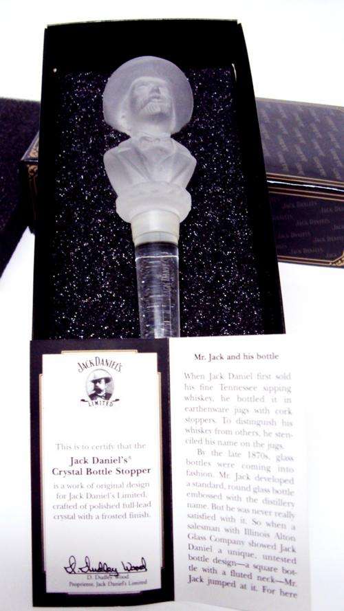 JACK DANIEL'S CRYSTAL BOTTLE STOPPER