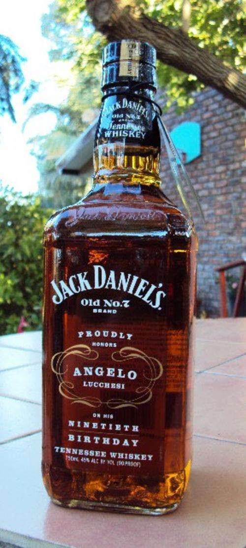 JACK DANIELS ANGELO LUCCHESI 90TH BIRTHDAY 750ML BOTTLE