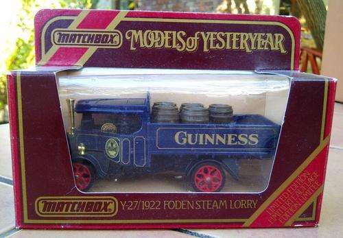 MATCHBOX MOY Y-27  1922 FODEN STEAM LORRY GUINESS