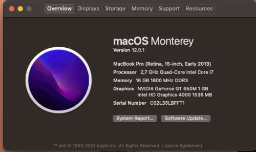 Apple MacBook Pro 15 inch Retina | 2.7GHz Qaud Core i7 | 16GB DDR3 Ram | 500GB SSD | 2013