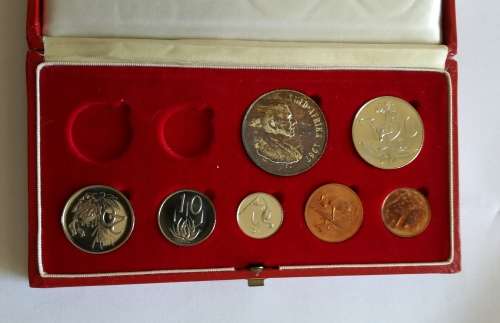 1967 LONG PROOF SET OF THE REPUBLIC OF SOUTH AFRICA.  ( NO GOLD )