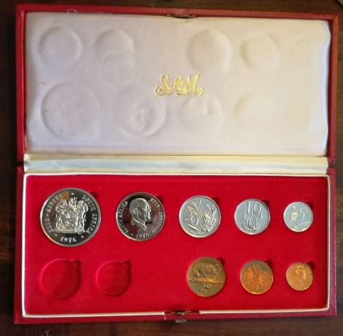 1976 South Africa short proof set.