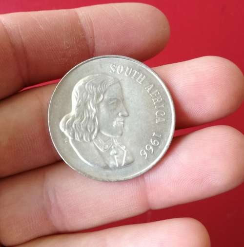 South Africa silver 1966 A one rand.