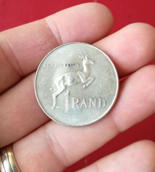 South Africa silver 1966 A one rand.