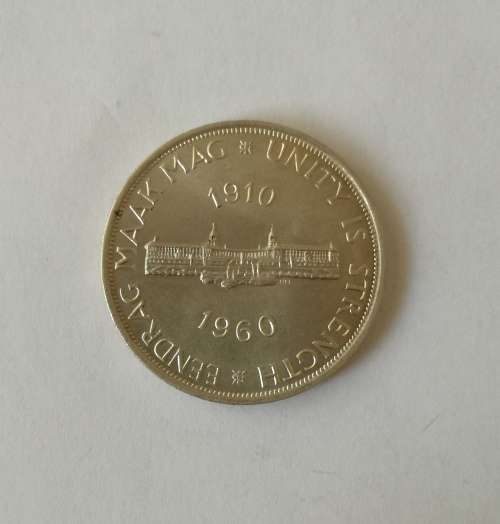 South Africa 1960 Silver 5 Shillings.