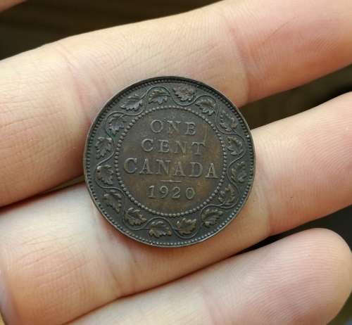 Canada 1920 One Cent. Good condition.