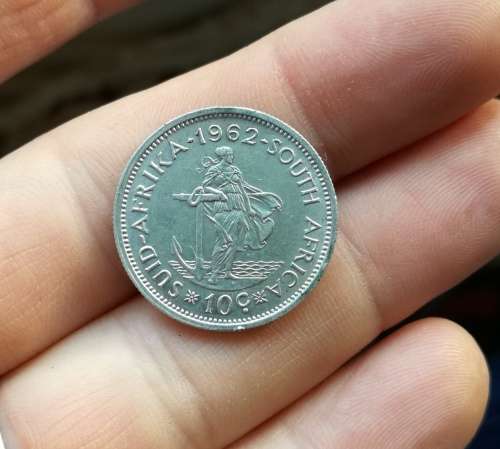 South Africa 1962 silver 10 cent's. Great condition.