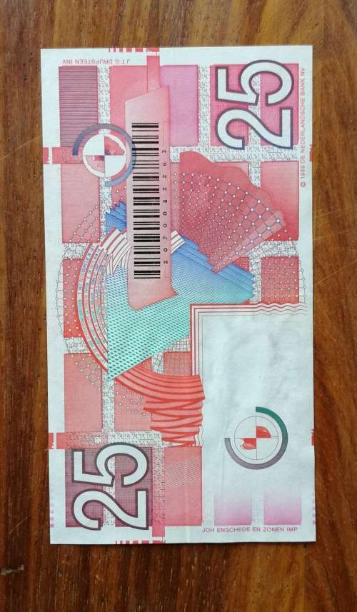 Nederland 25 Gulden bank note. Great condition.