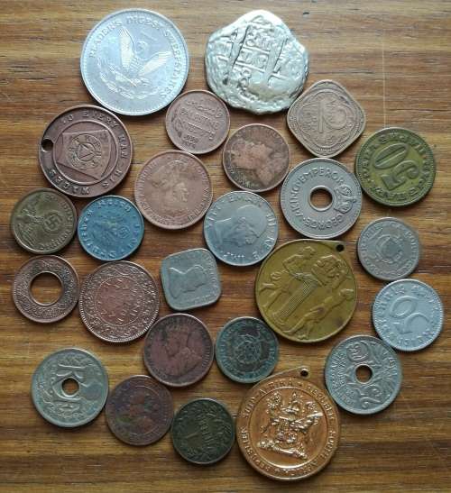 Collection of Coins, tokens and medal.