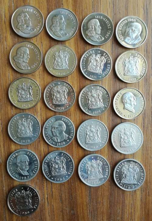 South Africa 1965-1989 proof 5 cents. Please read description.