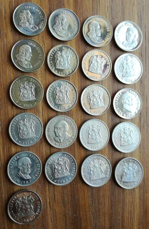 South Africa 1965-1989 proof 5 cents. Please read description.