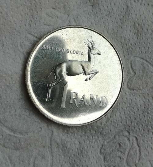 South Africa 1965 Silver Proof one rand.