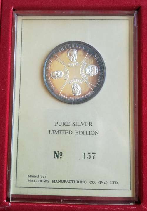Rhodesia History Medallion volume Five. Silver.