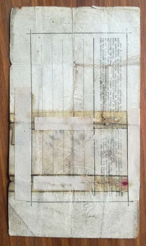 ZAR 1900 cancelled Gouvernements noot. £5. Rare.