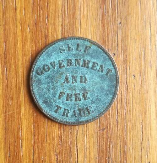 Prince Edward 1857 Island Self Government and Free Trade Token.