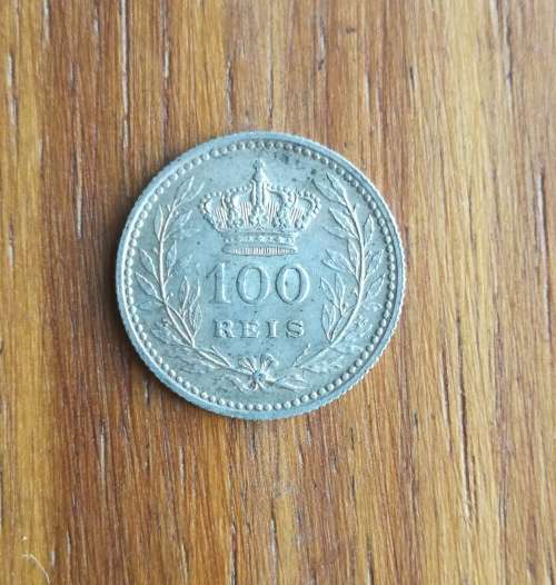 Portugal 1910 Silver 100 reis.