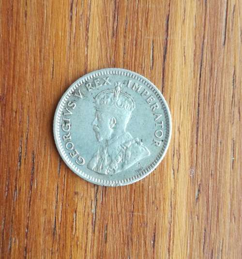 South Africa 1933 silver better grade sixpence