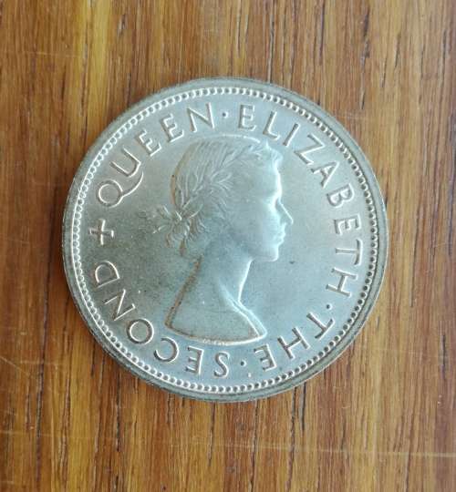 Southern Rhodesia 1953 Silver Crown. Nice coin and in good condition.