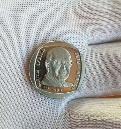 South Africa 1990 UNC de Klerk small one rand.