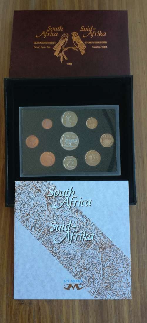 South Africa 1994 Proof set.