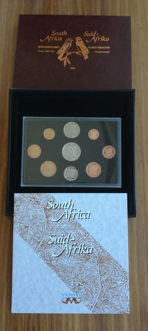 South Africa 1994 Proof set.