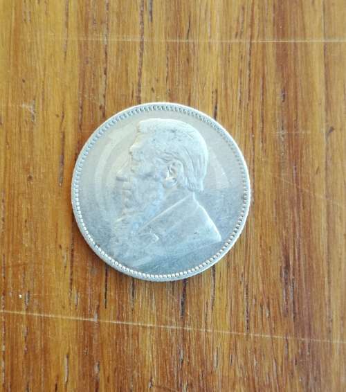 ZAR Paul kruger 1896 Silver Shilling.