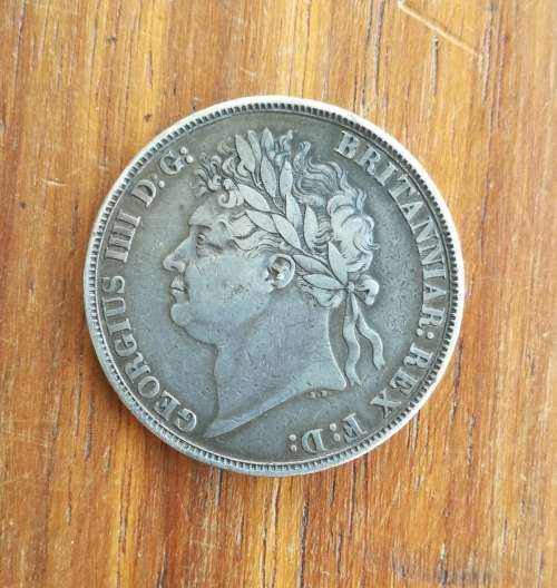 Great Britain King George 1111 Silver 1821 Crown. Nice coin!!