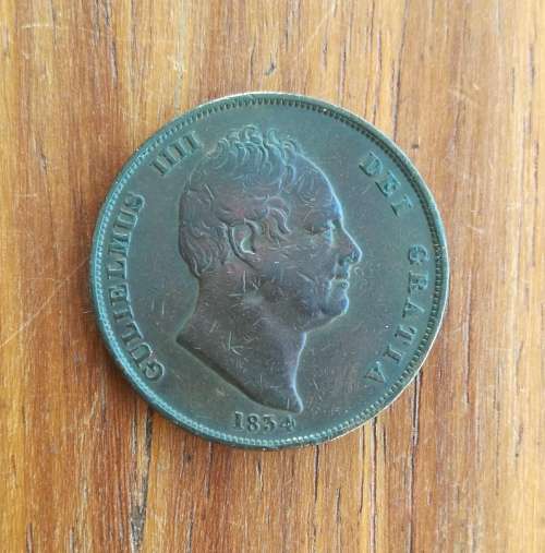 Great Britain King William IV 1834 Penny.