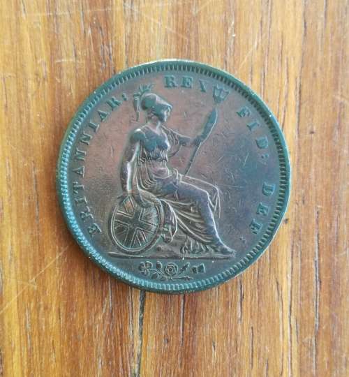 Great Britain King William IV 1834 Penny.
