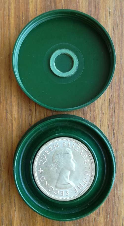 Southern Rhodesia 1953 UNC-AUNC Silver crown in Original holder.