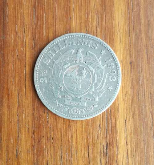 ZAR Paul Kruger 1892 Silver Half Crown.