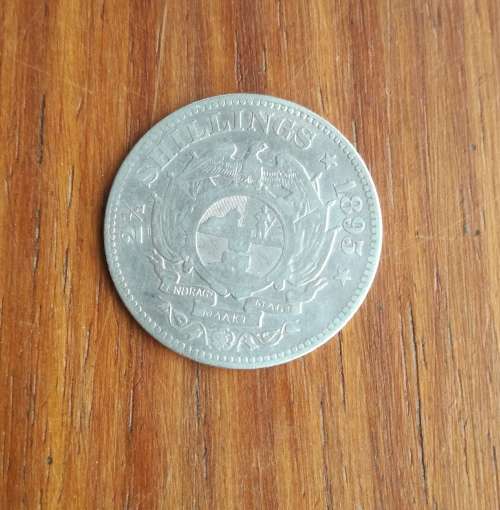 Zar Paul Kruger 1895 Silver Half Crown.