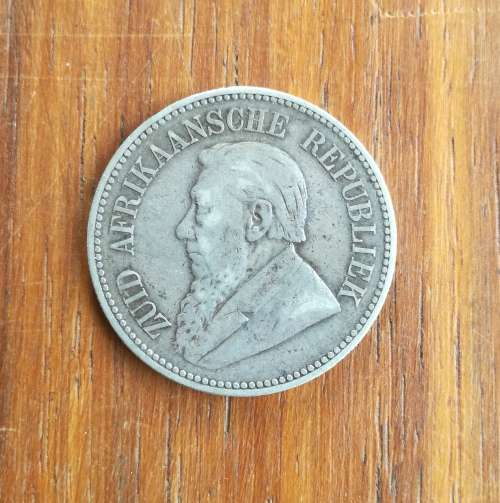 ZAR Paul Kruger 1896 Silver Half Crown.