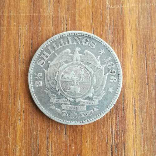 ZAR Paul Kruger 1896 Silver Half Crown.