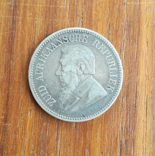 ZAR Paul Kruger 1896 Silver Half Crown.