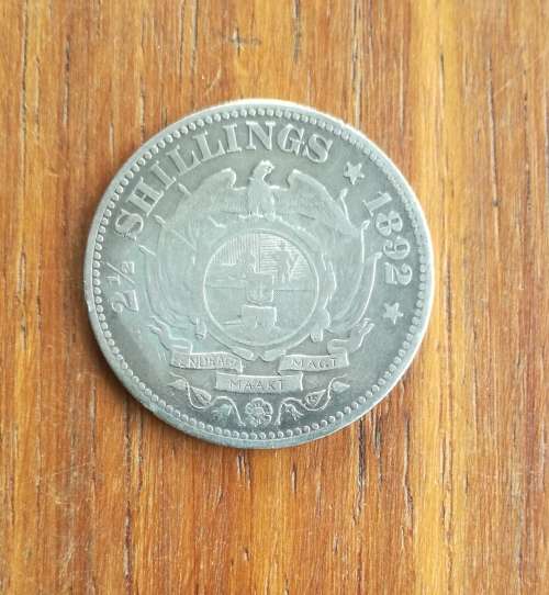 ZAR Paul Kruger 1892 Silver Half Crown.