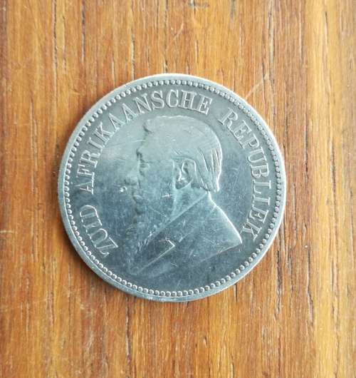 ZAR Paul Kruger 1892 Silver Half Crown.