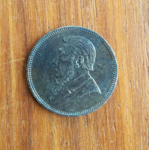 ZAR Paul Kruger 1896 Silver Two Shillings.