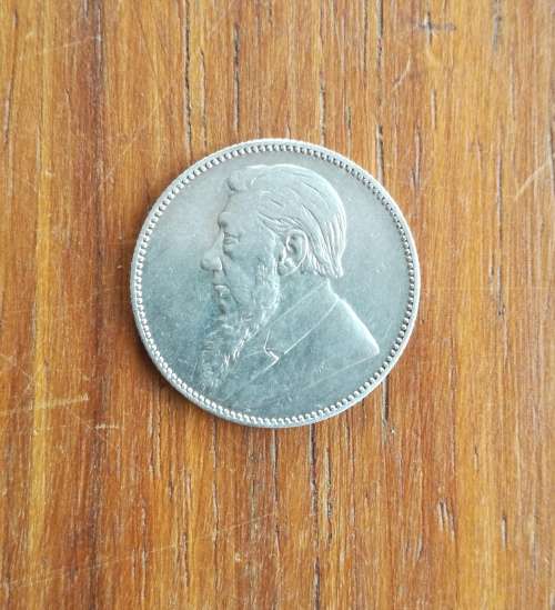 ZAR Paul Kruger 1897 Silver Shilling.