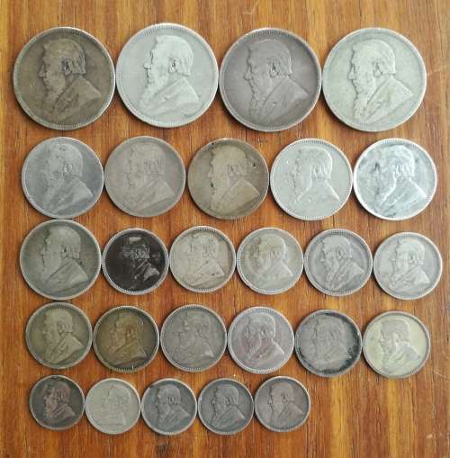 ZAR Paul Kruger collection of 26 Silver coins. Please read.