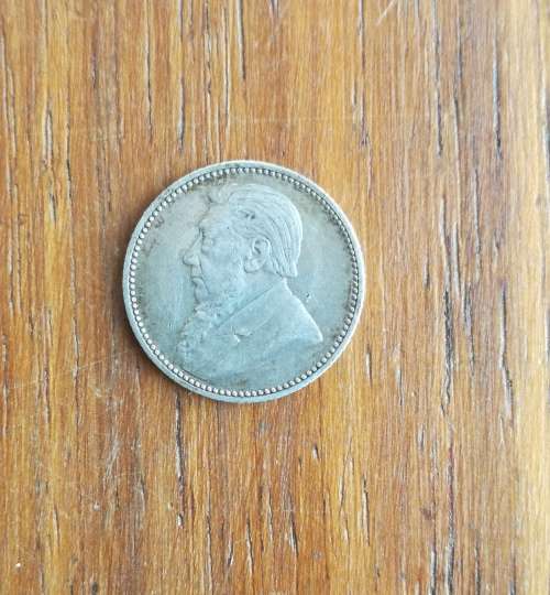 ZAR Paul Kruger 1897 Silver Sixpence.