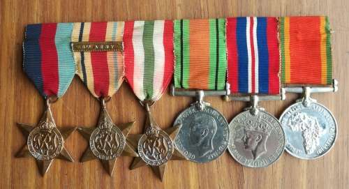 WW11 Group Medals Awarded to 253661 T. WAREHAM