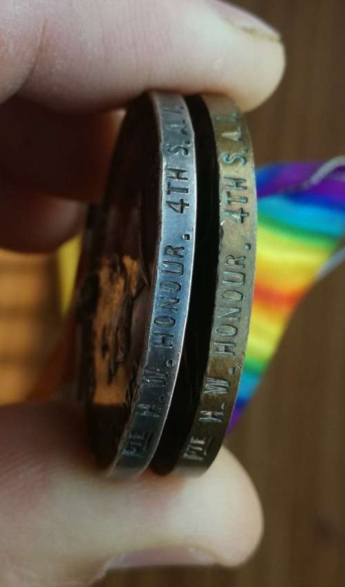 WW1 Group Medals Awarded to PTE H.W. HONOUR.4TH S.A.I. ( One WW11 Medal)